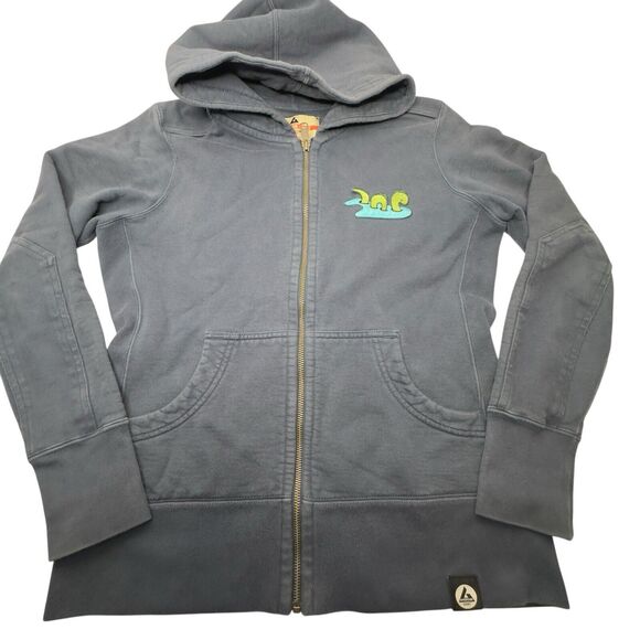 American Giant Hoodie Womens Medium Blue Long Sleeve Zip Up Sweatshirt Adult - Picture 1 of 16